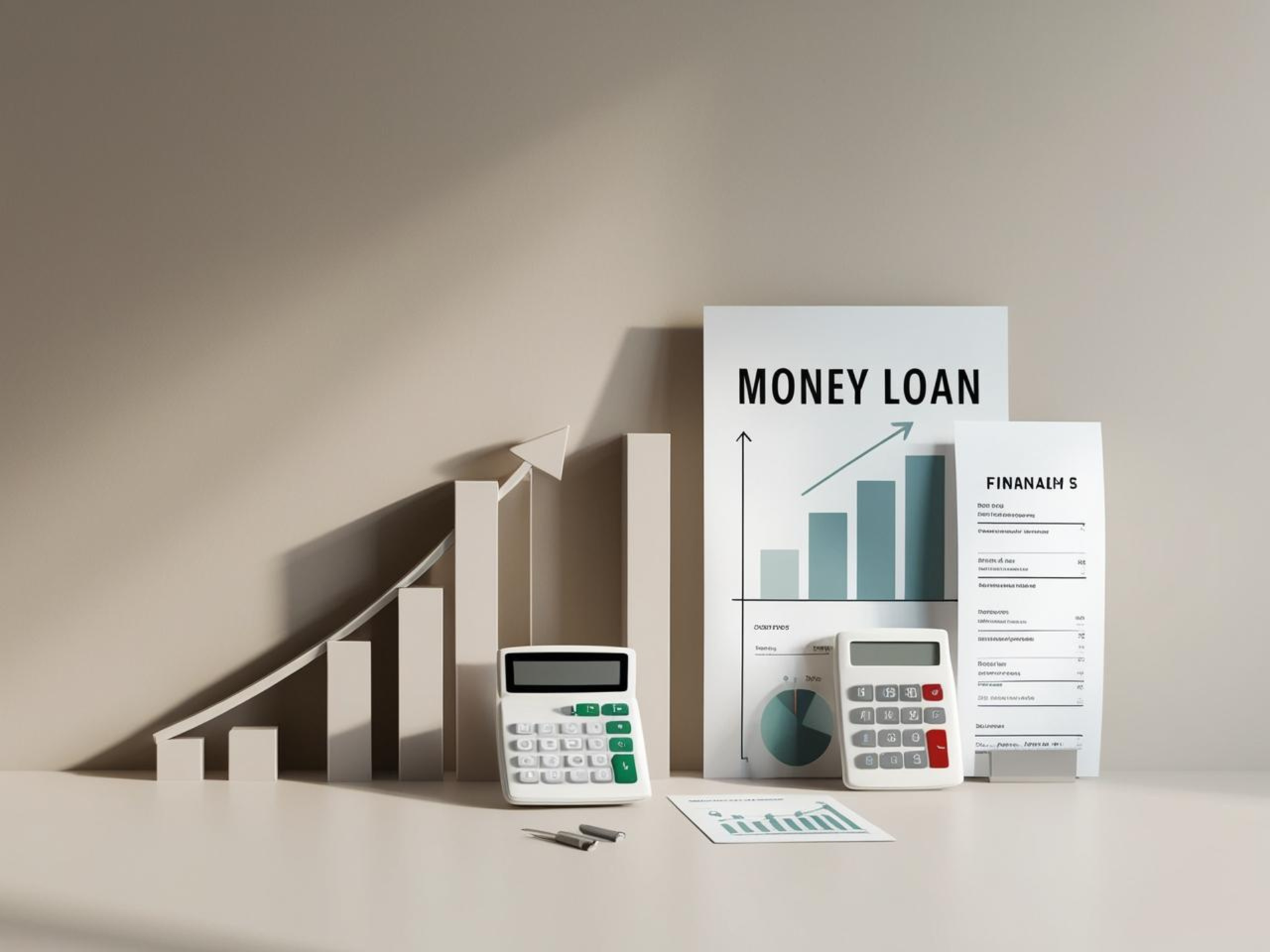 Financial analysis with charts and calculators